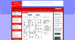 Desktop Screenshot of en.sudoku-evolution.com
